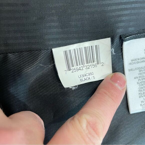 Bcbgmaxazria Black Wool blazer with satin bottom hem - Picture 9 of 15